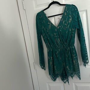 Green romper size XS